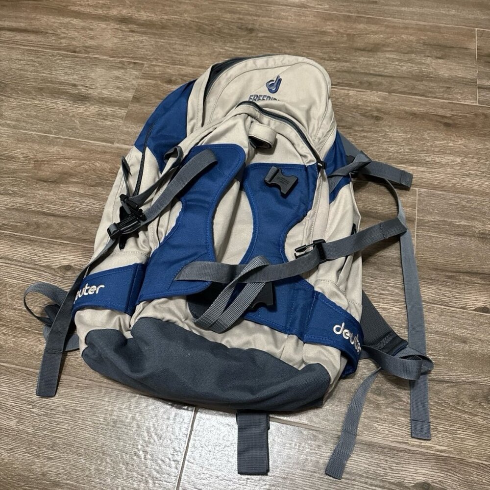 Deuter Alpine System Hiking Backpack Blue Grey